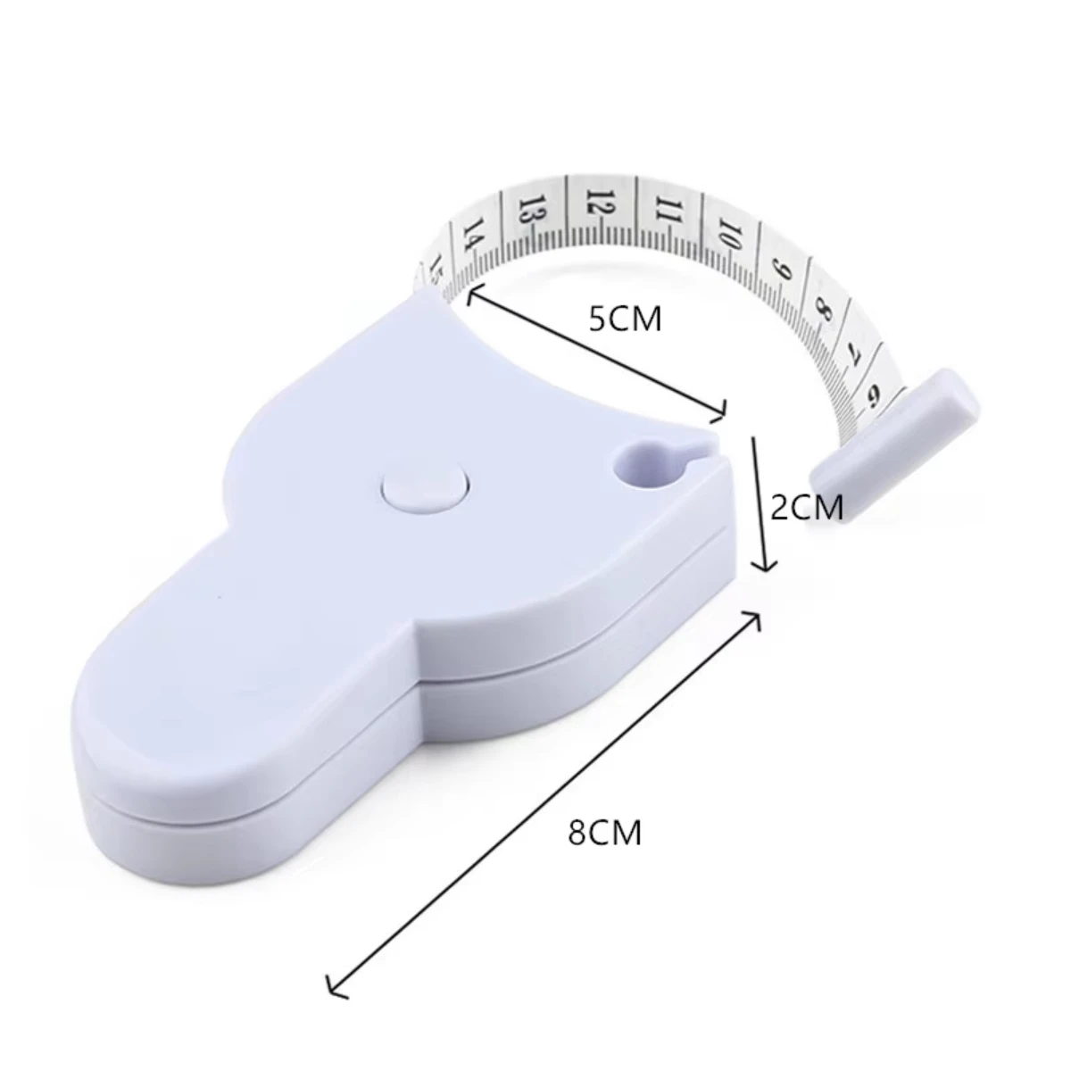 

2026 Self-tightening Body Measuring Tape Ruler 150cm/60 Inch Sewing Tailor Dressmaking Measure Ruler Meter Film for Waist Chest