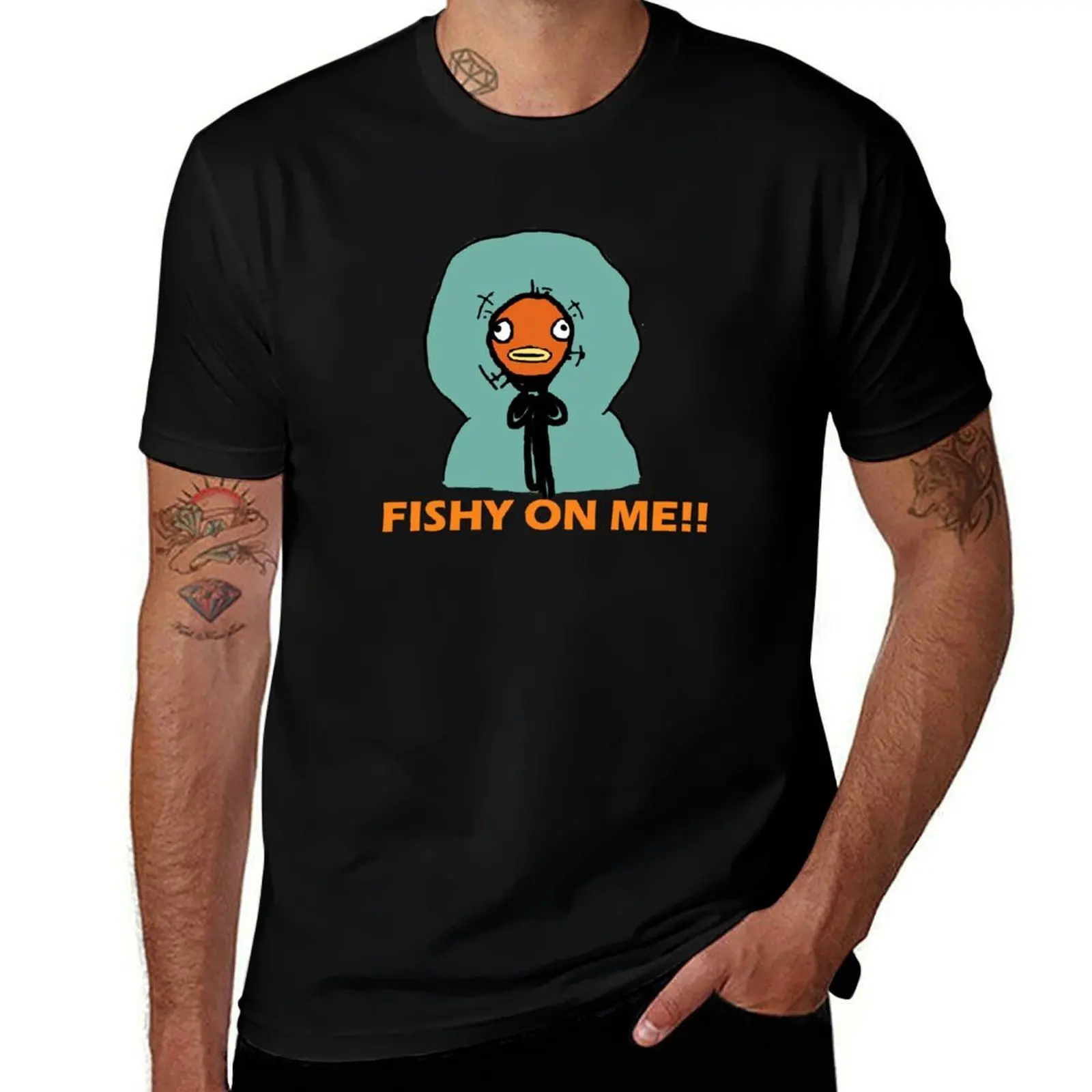 Fishy On Me T-Shirt mens graphic t shirts T-Shirt