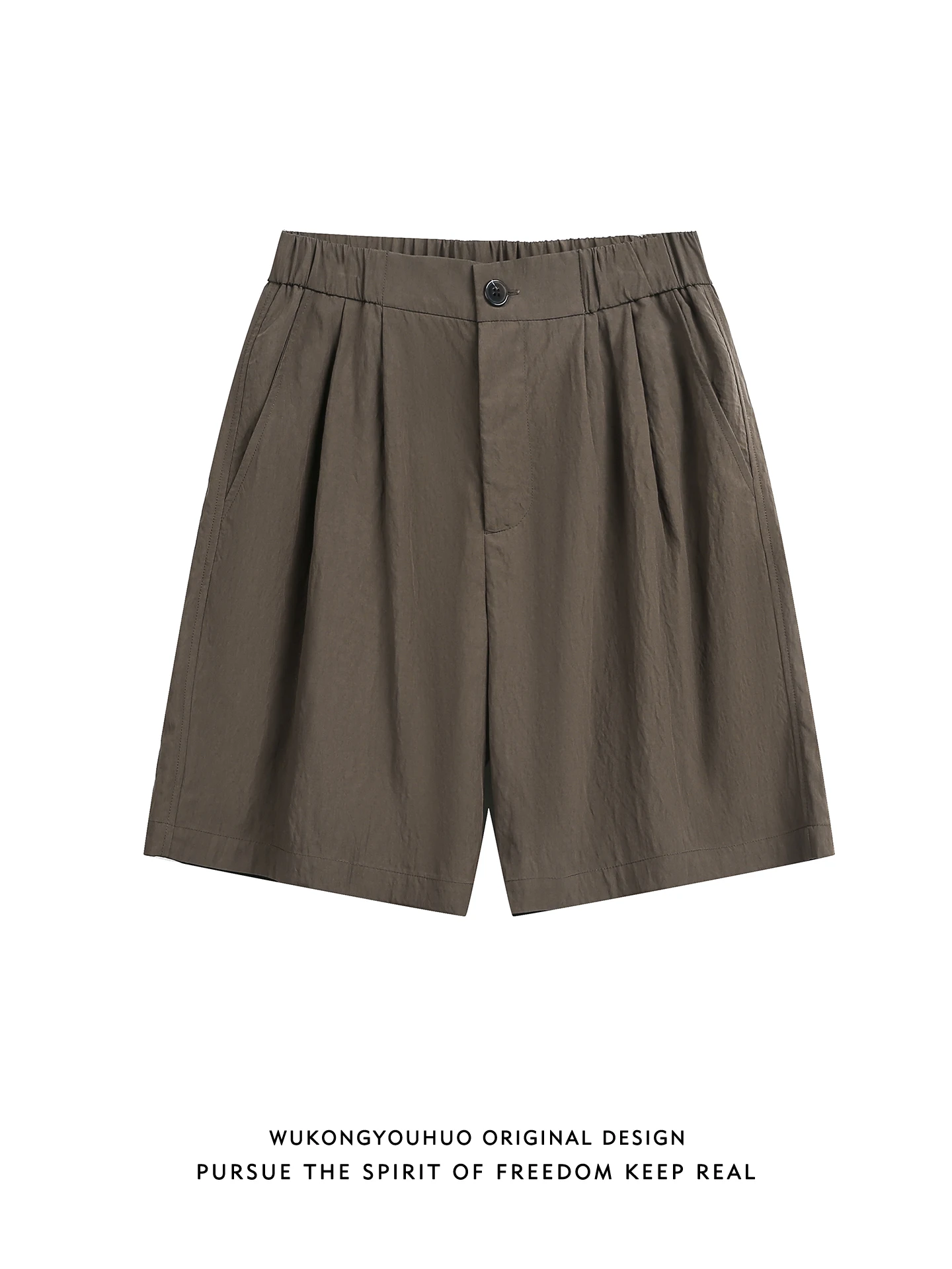 

Повседневные свободные спортивные шорты прямого кроя для мужчин, универсальные широкие шорты для активного отдыха, однотонные модные брендовые летние шорты