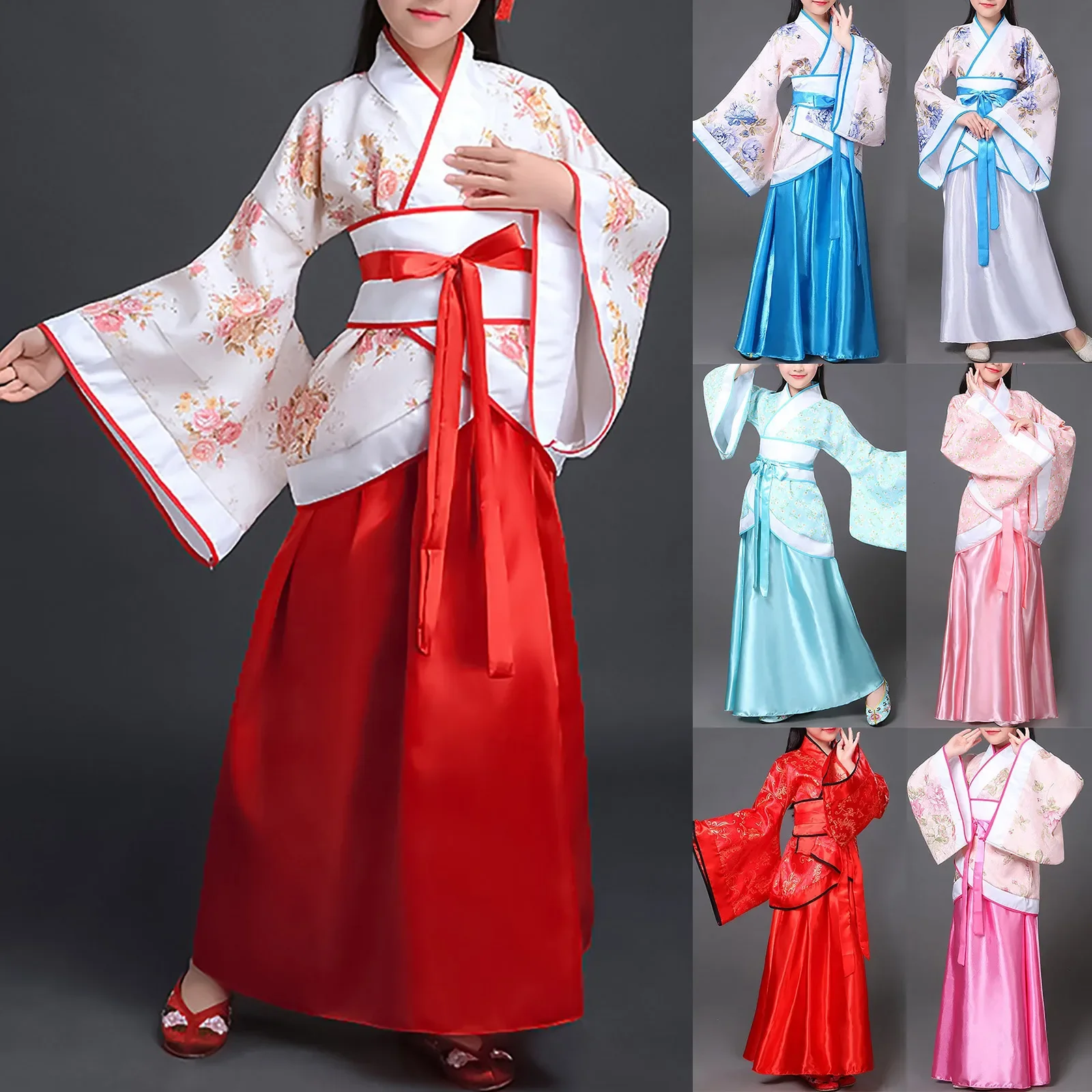 2026 Ancient Costume Dance Baby Hanfu Dresses Girls Performance Cosplay  Clothes  Princess Chinese Dress Vestidos