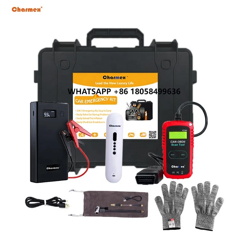 

Charmex 5 in 1 Multi-Functional Vehicle Car Auto Emergency Tool Kit