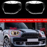 For BMW MINI Countryman Cooper F60 2017-2022 Transparent Headlight Cover Lampshade Headlamp Lamp Shell Replace Original Lens
