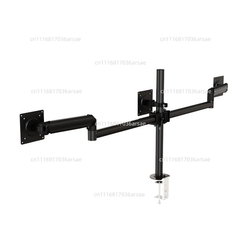 Monitor Stand Triple Screen Arm Height Adjustable Telescopic Bracket Fit 17 To 32 Inch Desk Screen Office Desktop Support Gear