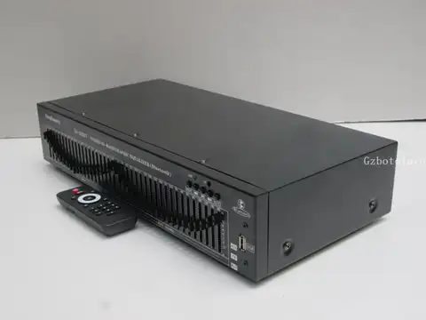 Top Quality Engineering Edition Remote  40 Band Stereo EQ Bluetooth USB Professional home KTV Equalizer Dual 20 Band