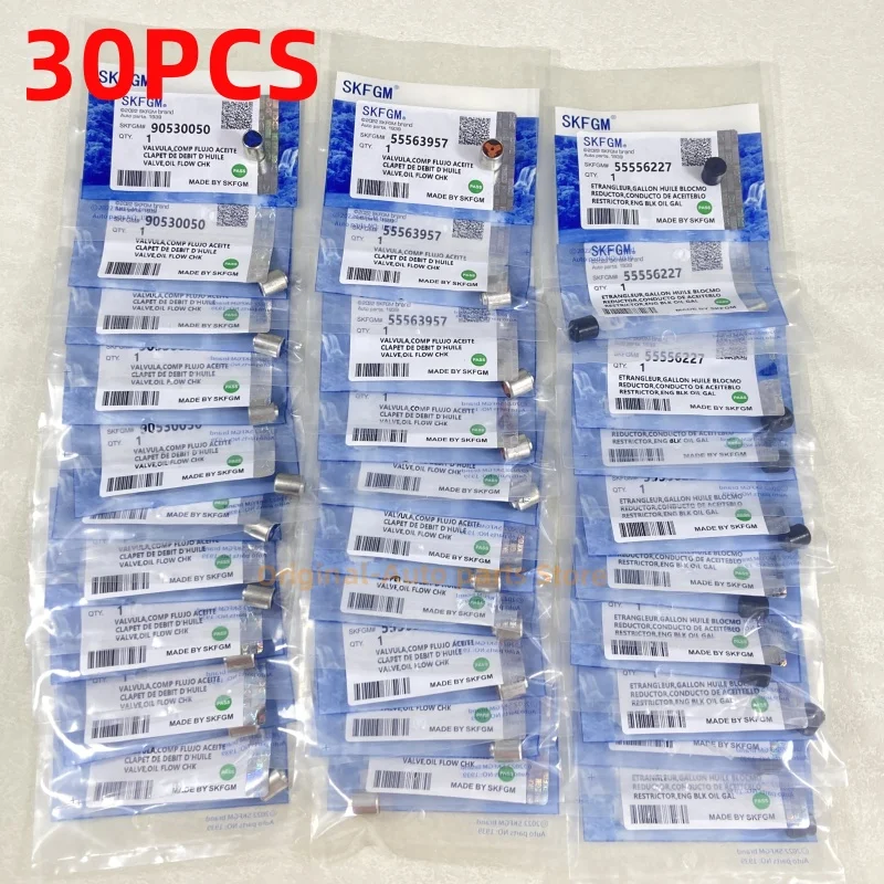```30PCS Oil- By-Pass Walve One-Way Valve For Chevrolet Sonic Cruze Aveo5 1.6 1.8 Opel Astra 90530050 55563957 55556227