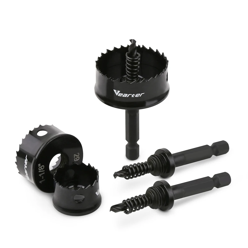 Imagem -05 - Vearter Pacote 22 29 35 mm M42 Bi-metal Buraco Viu Kit 6.35 mm Hex Haste Impacto Broca Conjunto para Chapa Metálica Madeira Plástico Aço Pvc