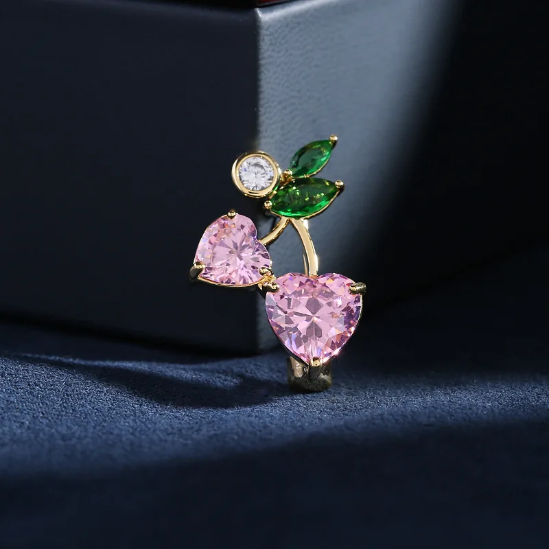 Light Luxury Cubic Zircon Pomegranate Brooch for Woman Accessories Pins Trendy Fruit Pin and Brooch Elegant Clothing Decoration