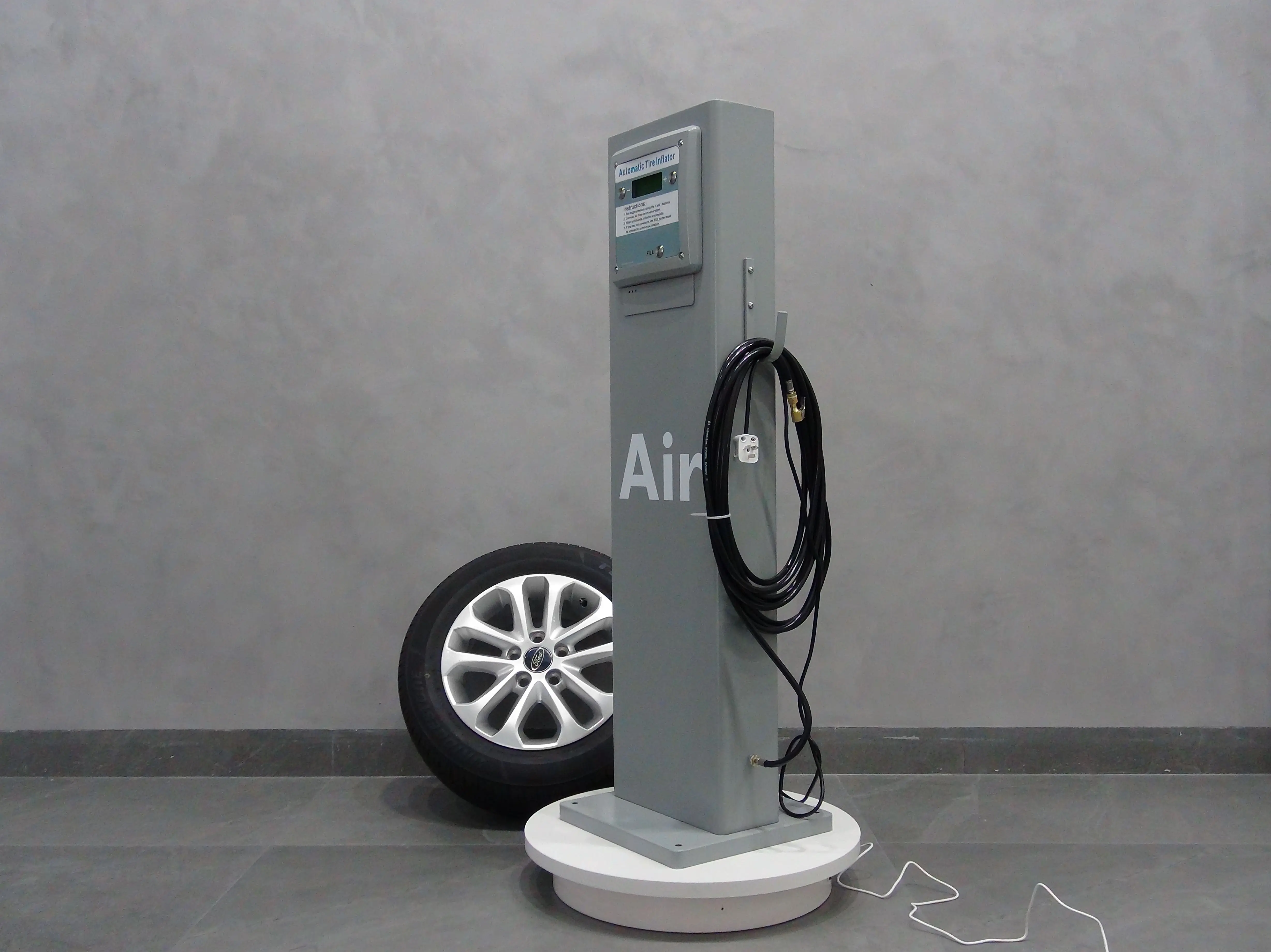 Automatic Motorcycles Tire Inflators Digital Air Inflation Machine Outdoor Standing Cars Trucks Tyre Inflator for Gas Station