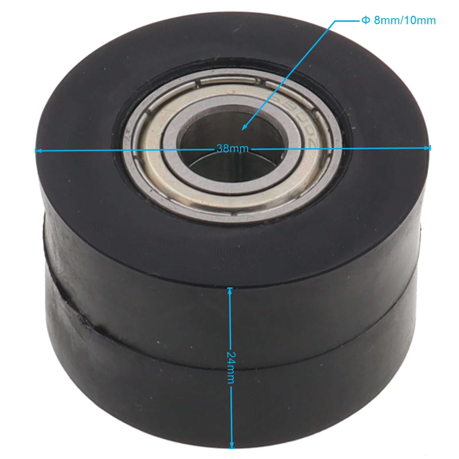 8mm/10mm Guide Sprockets Bearing Roller Pulley Wheel Tensioner Guide for Dirt Pit Bike Motorcycle Drive Chain 38mm*24mm
