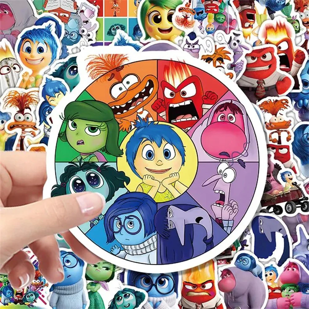 

10/30/63pcs Disney Funny Anime Inside Out Stickers Cartoon Decal Laptop Notebook Luggage Waterproof Cute Graffiti Kid Sticke Toy