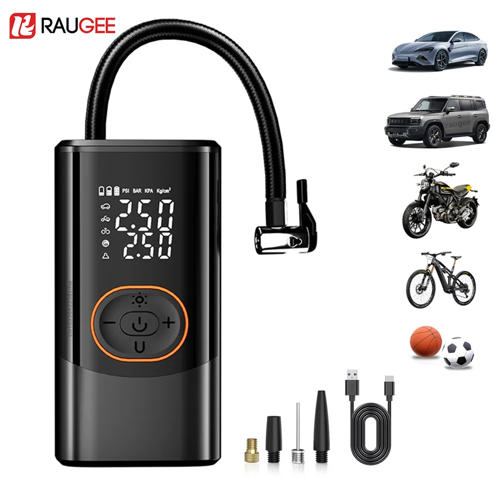 

Car Portable Air Compressor Electric Tire Inflator Air Pump Motorcycle Bicycle Car Tire Inflator Wireless Car Air Compressor