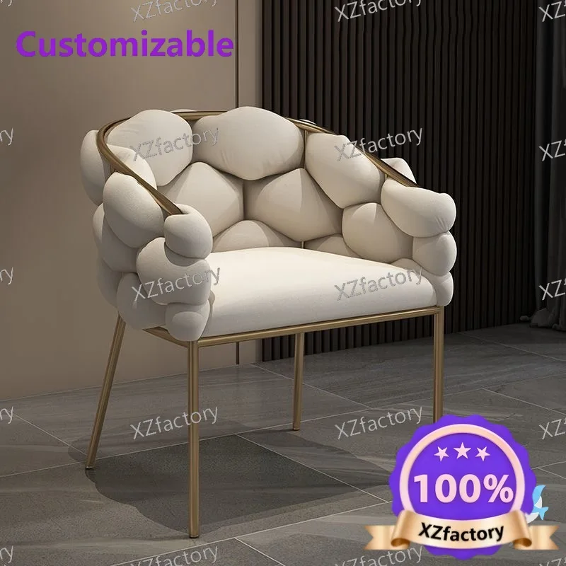 Factory Direct 2026 Top Rated Makeup Chair Home Room Backrest Simple Nail Art Petal Stool