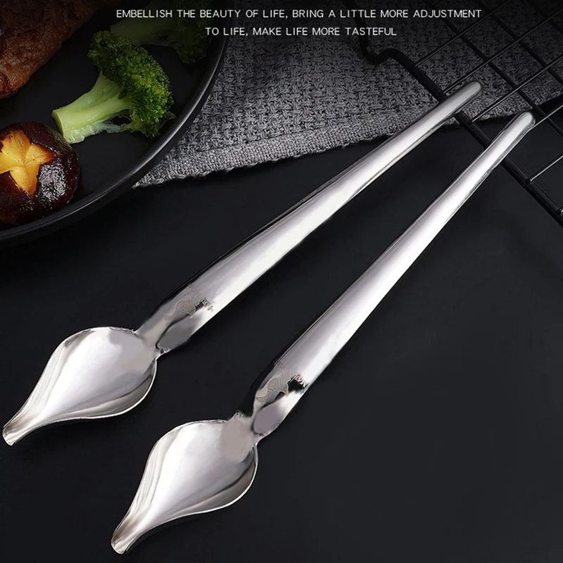 2 Pcs Stainless Steel Culinary Precision Drawing Deco Spoon Set, Sauce Drizzle Spoon Plate Decorating Spoon