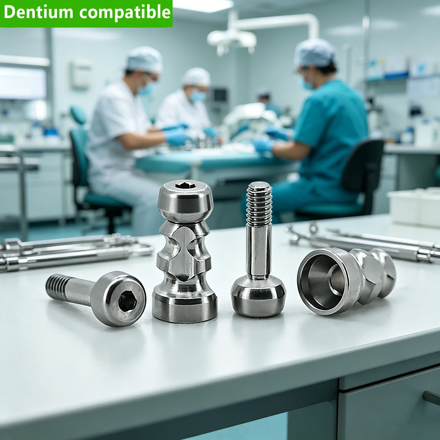 Compatible with Dentium Dental Impression Coping Transfer Multi Unit MUA Closed Tray Technique CNC Machined Pick-Up Abutment OEM
