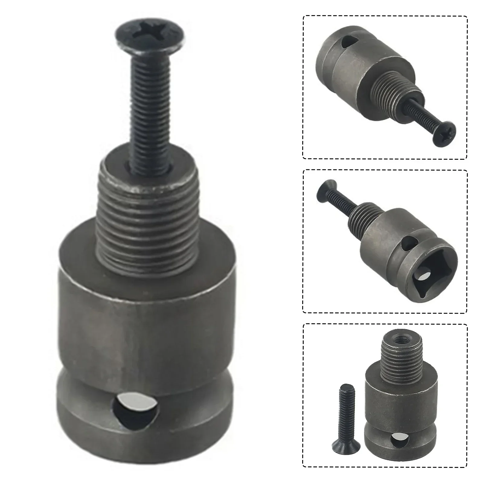 Adattatore per mandrino per trapano a vite Vendita calda 1/2-20UNF 12,5 mm/0,49 12,7 mm/0,5 20 mm/0,79 Acciaio legato Comoda durezza grigia
