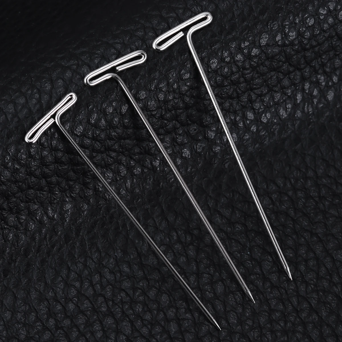 

70Pcs T Pins Nickel Plated Steel Silver T Bar Head Easy Insert Remove for Styling Blocking Knitting Crafts