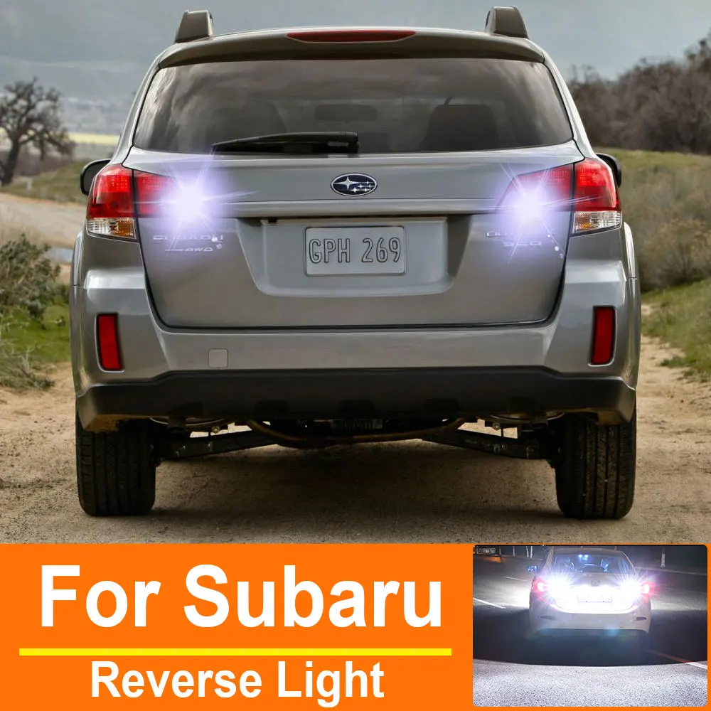 Para Subaru Outback Legacy Impreza BRZ XV Tribeca Forester SG SJ SK bombillas LED de respaldo lámpara de marcha atrás W16W T15 921 Canbus 2 uds