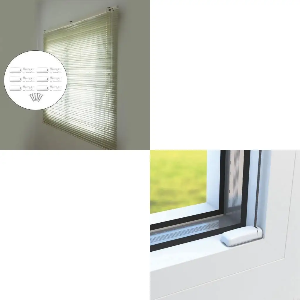 L43A Versatile 6Pcs Pleated Window Shade Support Hardware for Secure Blinds Clamp