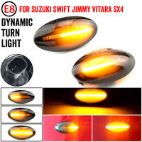 2pcs Led Dynamic Side Marker Turn Signal Light Sequential Blinker Light Amber Indicator For Suzuki Swift Jimmy Grand Vitara JT