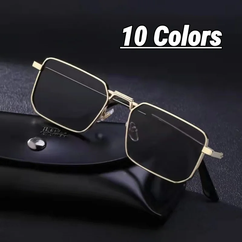 

2026 New Square Sunglasses Luxury Brand Vintage Punk Metal Outdoor UV400 Sun Glasses Classic Driving Shades for Men & Women