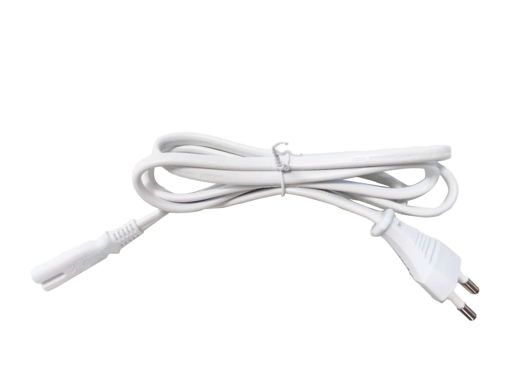 BIG sales  45% down C8  C7 with Korean 2P power cord 1.5m length  cable AWG18 white color ,europe 2P ,