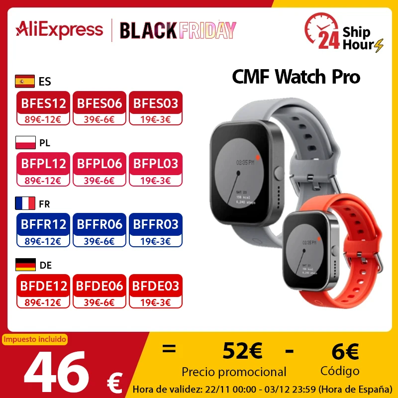 Global Version CMF by Nothing Watch Pro 1.96