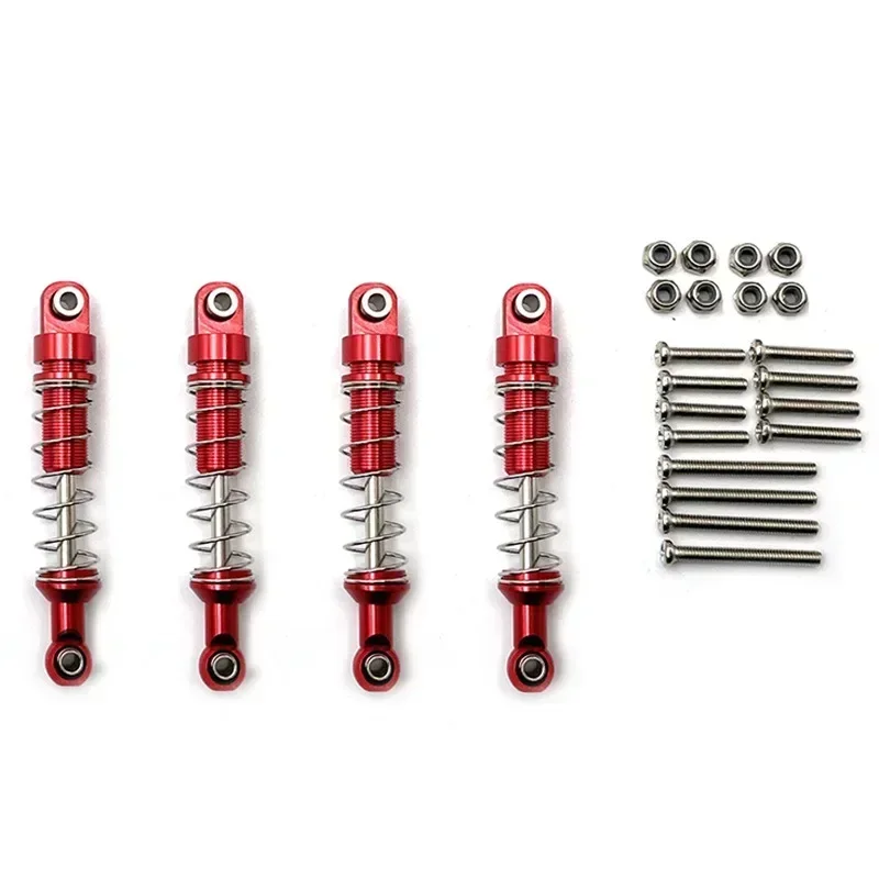 WPL C14 C24 MN D90 D91 D96  MN90 MN98 MN99S 4pcs Metal Shock Absorber Damper RC Car Upgrades Parts Accessories