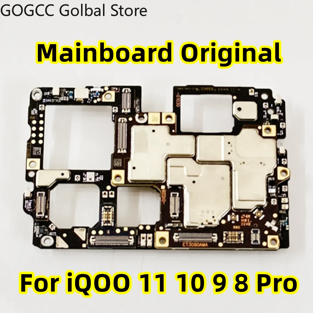 

Замените для Vivo iQOO 8 9 10 11 Pro 5G, материнская плата, логический чип, схемы основной платы, разблокированные, протестированные запасные части для ремонта материнской платы