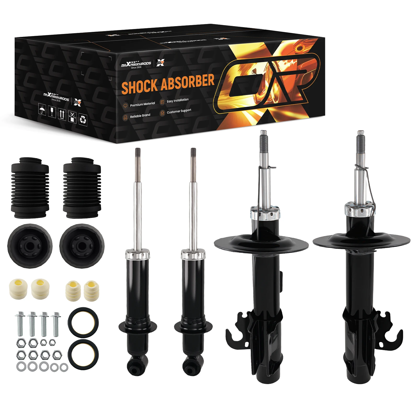 MaXpeedingrods New 4x Complete Shock Absorber Mount Kit for Ho lden Commodore Calais 2006-2013 STREET Use SM-C1805392-LC039