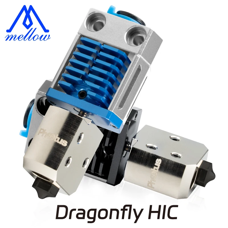 

Mellow All Metal Dragonfly HIC HF Hotend Bimetal Heatbreak Throat Hardened Steel Nozzle Copper Heat Block For CR10 ENDER 3