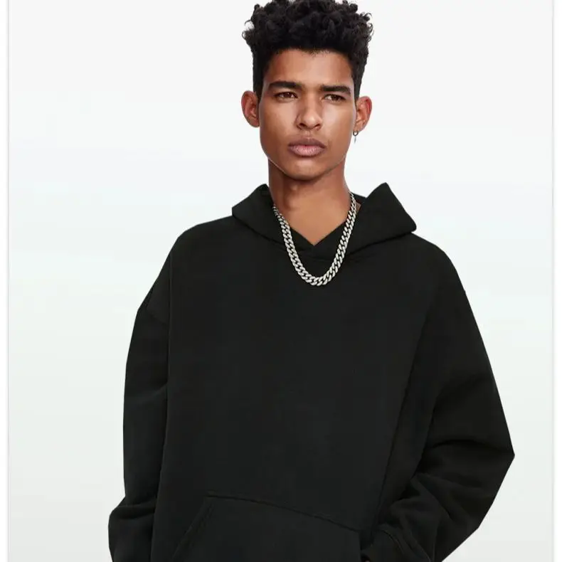 American street style BD Sports fitness loose plus size printed terry cloth hooded sweatshirt