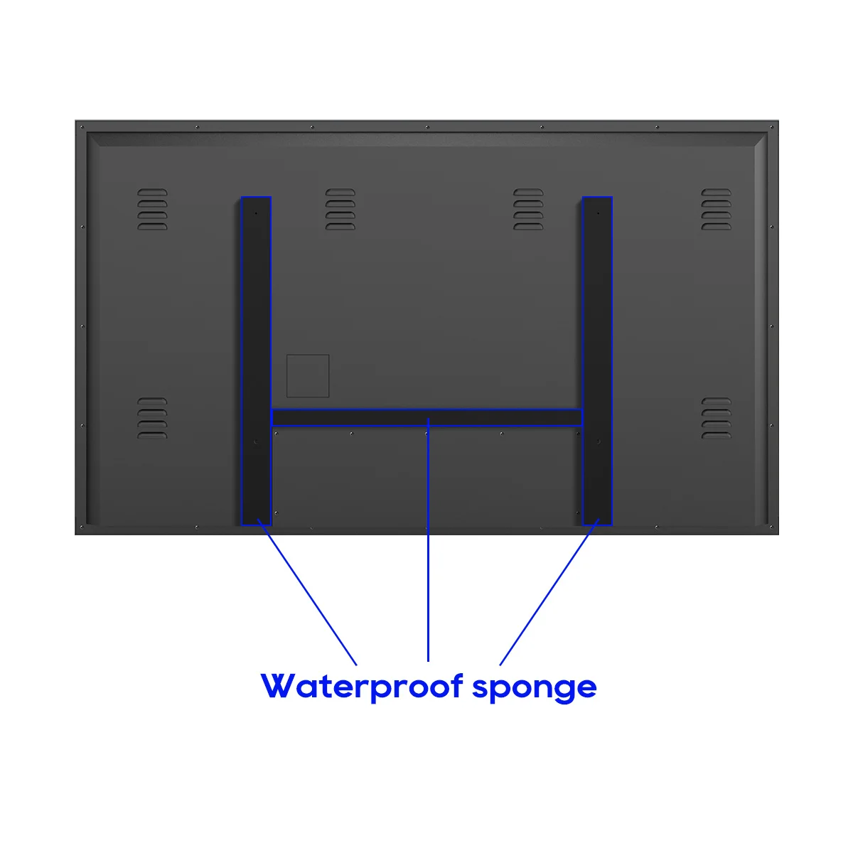 تلفزيون ذكي مقاوم للماء مقاس 43 بوصة بدقة 4K UHD لعام 2025 - تلفزيون من الدرجة التجارية الخارجية مع تصنيف IP65