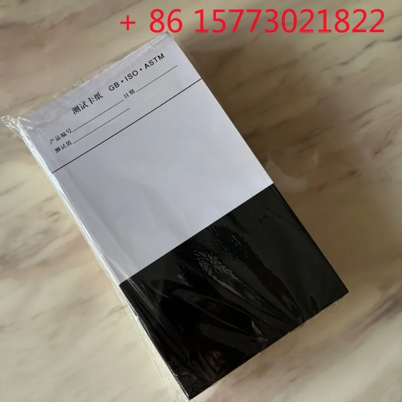 Measurement of hiding power Cardboard contrast rate Reflectance test No. 4 coated covering paper Black and white  100 sheets