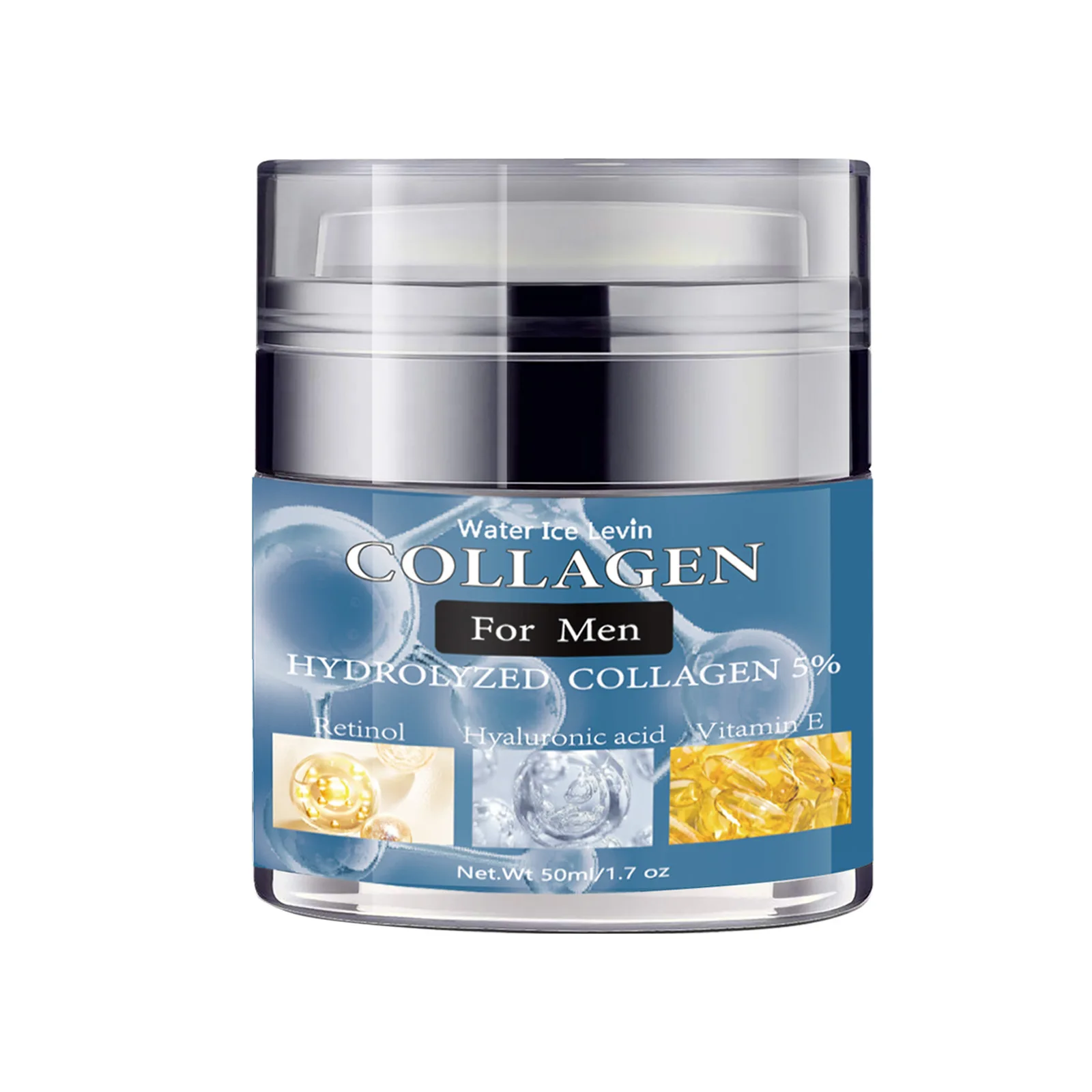 Creme anti-rugas para homens, hidratante da pele, retinol, creme anti-envelhecimento, tratamento facial 50 ml