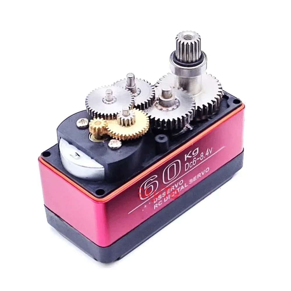 Couple élevé étanche 60Kg 180 °   Servo numérique à engrenages métalliques DS5160, pour voiture Robot RC 1/6 Axial SCX6 1/5 Redcat HPI