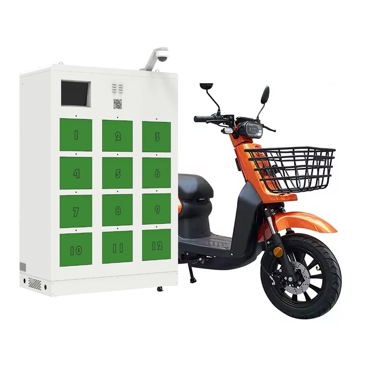 Commercial Outdoor Battery Swapping Charging Cabinet Lithium Swapping Station For E Motorcycle Electric Scooter