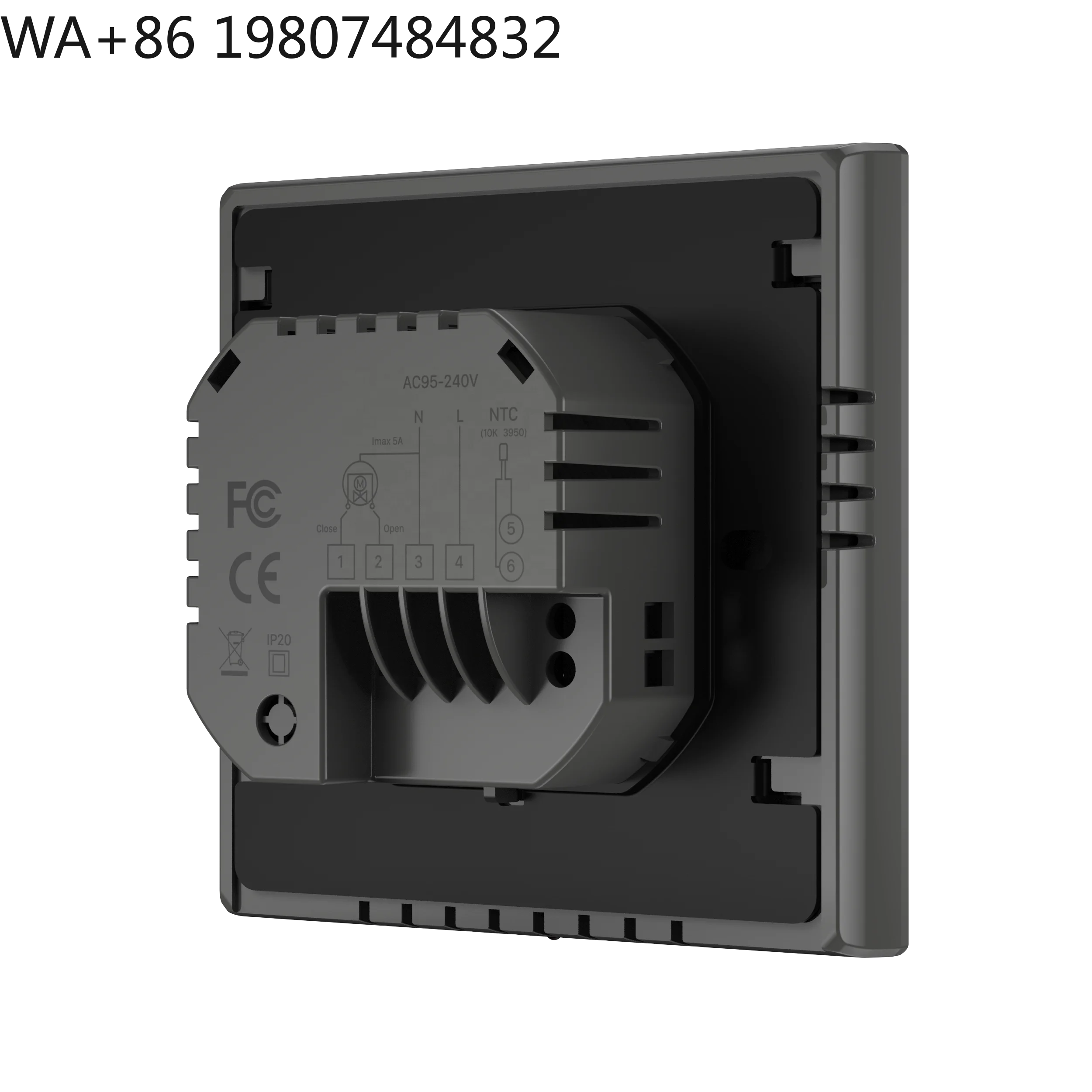 Zigbee 5 In 1 Smart Wall Panel Switch Scene Dimmer Curtain Air Conditioner Temp Regulator App Voice Home Hotel Villa Central