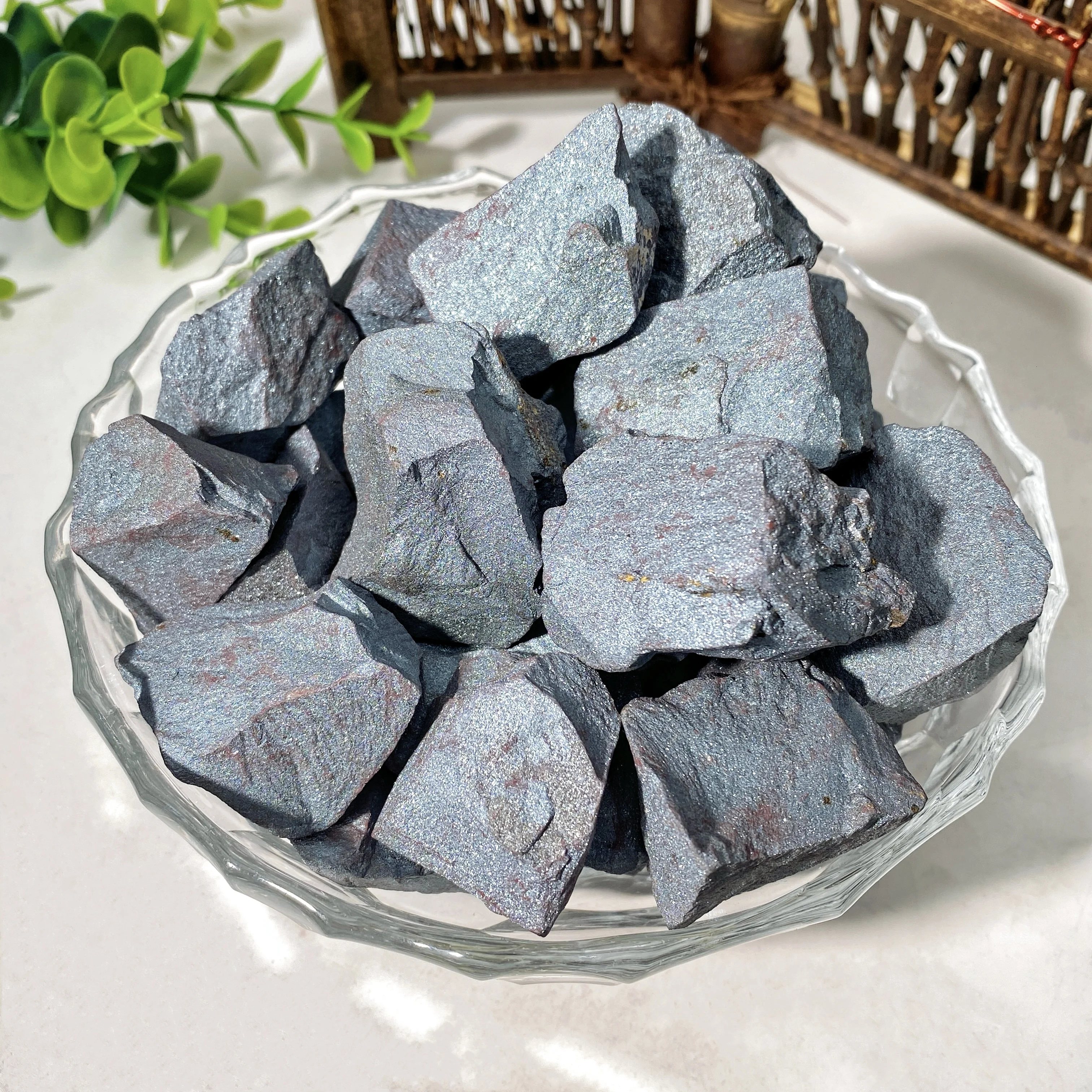 1PC Random high-quality hematite rough stone decor, natural crystal rough stone, suitable for birthday gifts or scene decor