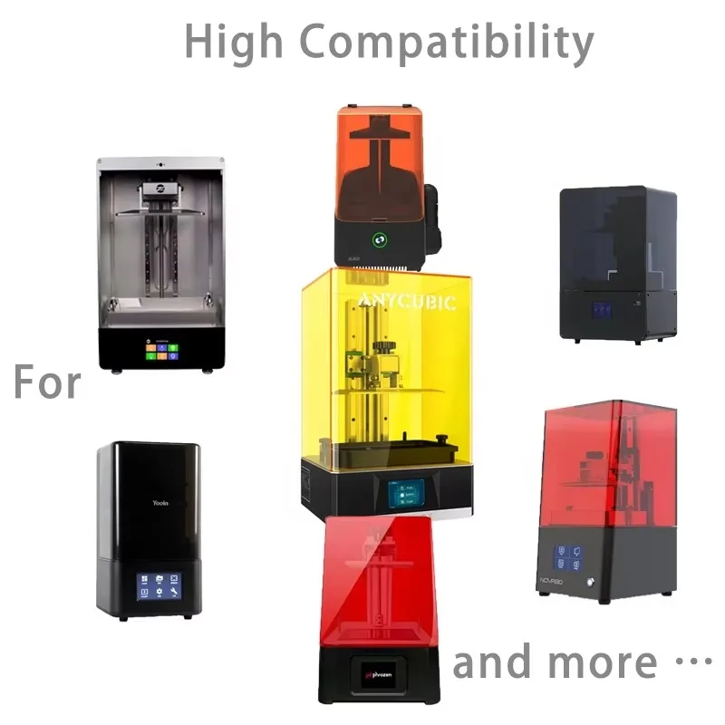 1KG Low Cost Basic Rigid Photopolymer Liquid Resin Fast Curing 355~405nm for 4K 6K 8K LCD DLP Printing