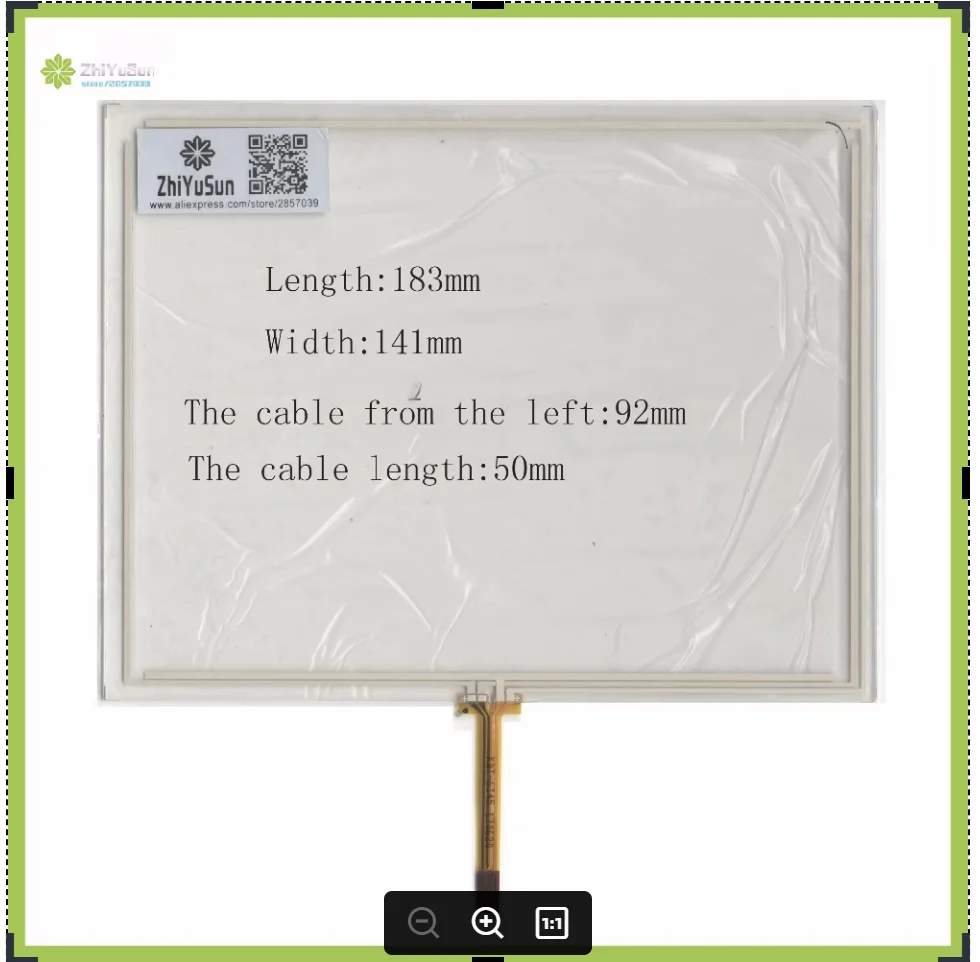 ZhiYuSun KDT-6345 8Inch 183mm*141mm  4Wire Resistive TouchScreen Panel Digitizer  this is compatible  183*141