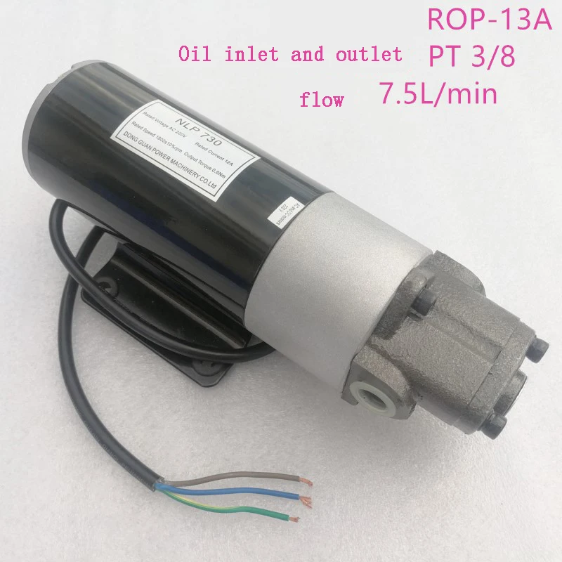 DC 12V/24V AC 220V Diesel Oil Pump Electric Hydraulic Pump Small DC Oil Pump Micro Gear Pump Gear Oil Pump Oiler