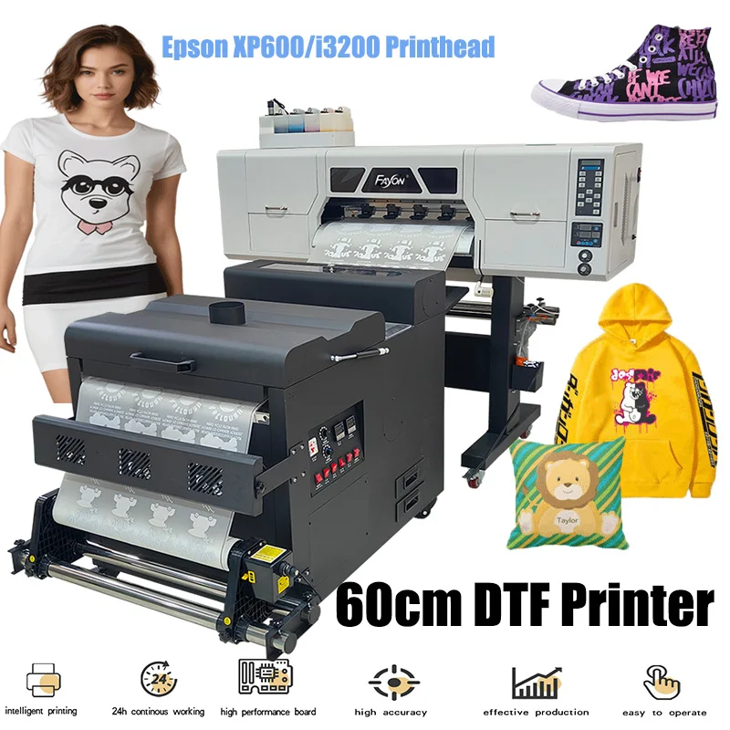 DTF Printer xp600*2  60cm High Speed Print DTF Fayon High Resolution Fast Shipping  All in one