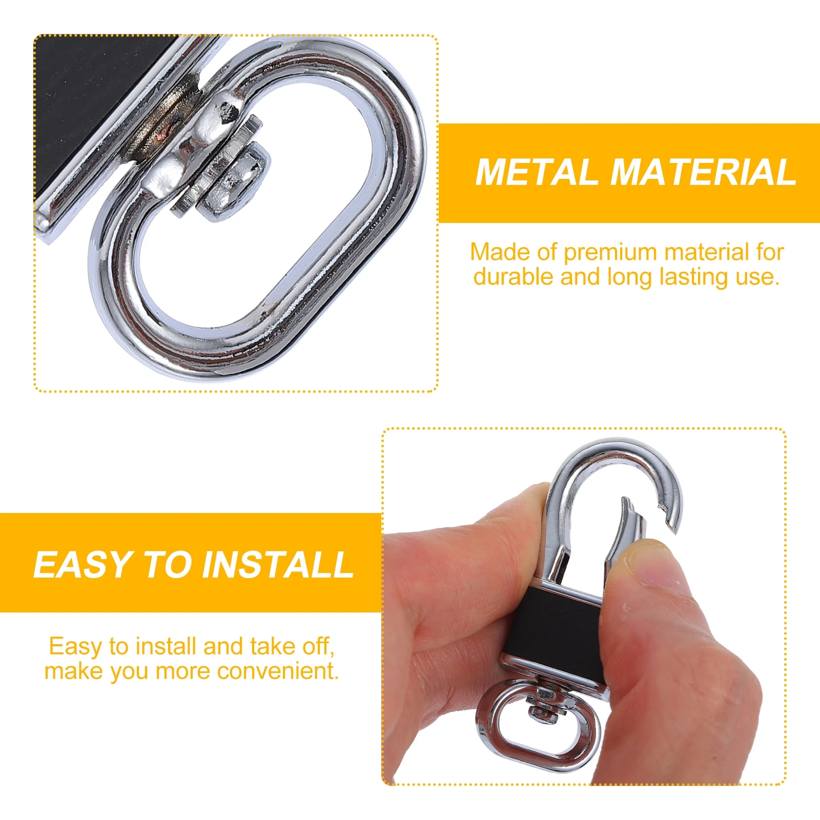 

5pcs Silver Keychain Snap Hook Bag Buckles Claw Clasp DIY Craft Metal H made Dog Collars Long Lasting Durable Swivel Trigger