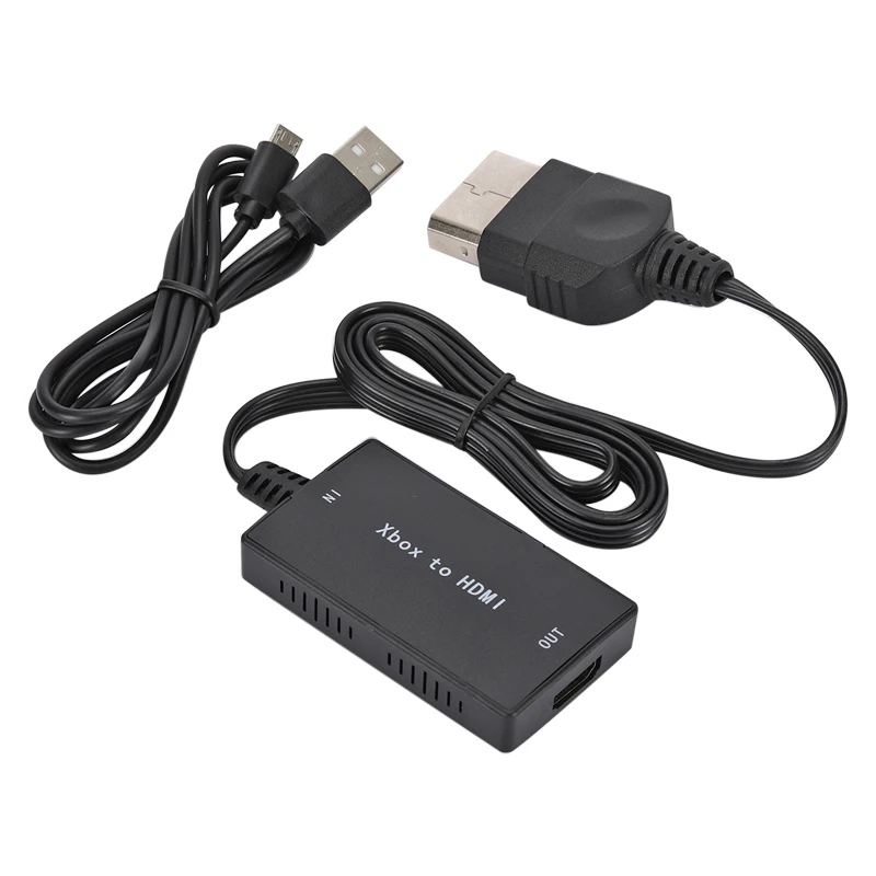 GRWIBEOU adapter kompatybilny z Xbox na HDMI plus kabel kompatybilny z 1m HD ma zastosowanie do oryginalnego Xbox, obsługującego 1080P/720P