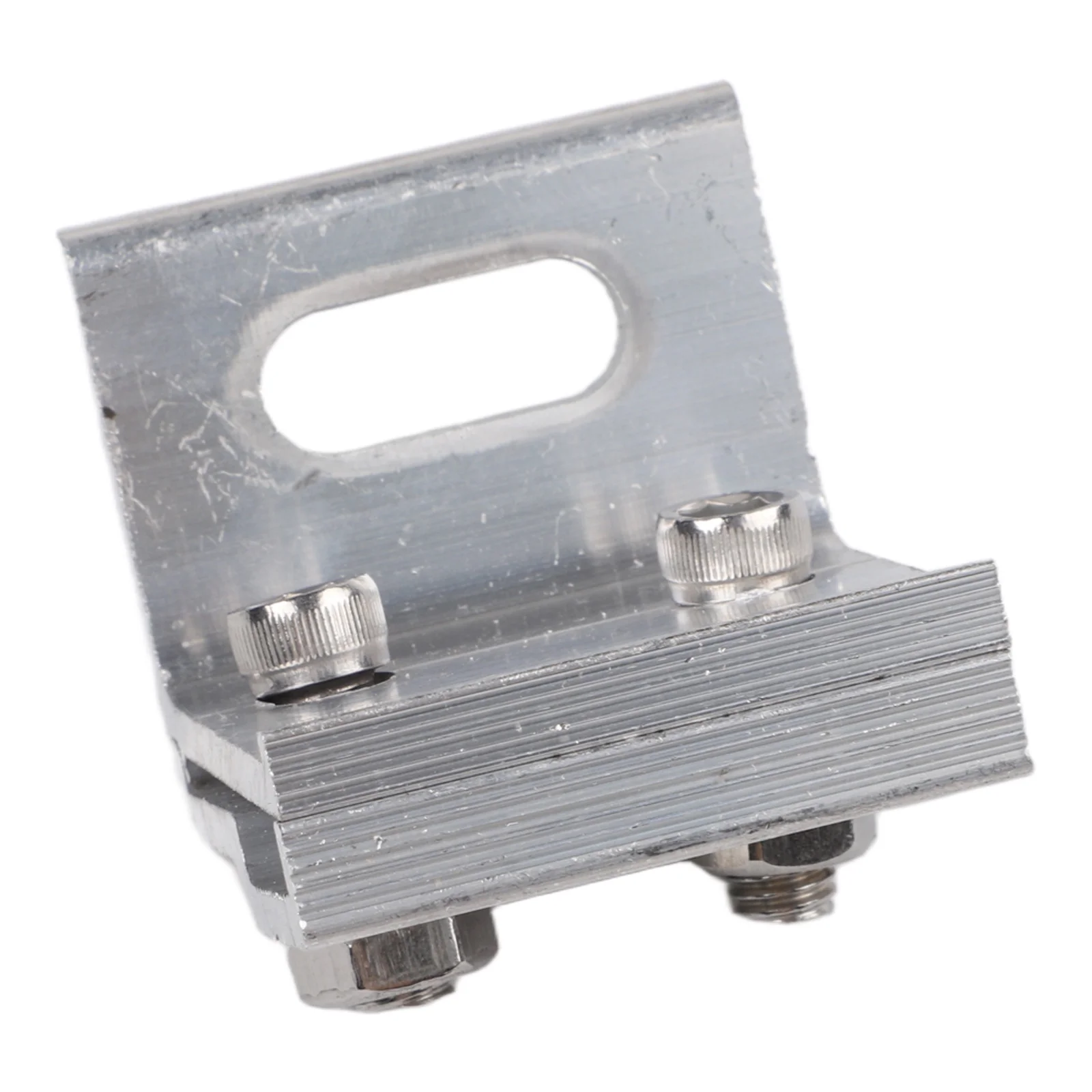 Aluminum Seam Clamp for Solar Mounting Systems on Standing Seam Metal Roofs Compatible with Common Rail Attachments