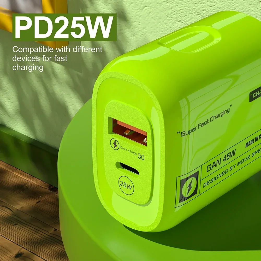 45W Fast Charger USB Type C PD Phone Charger Fast Charging Quick Charge Adapters for IPhone 15 Pro Max Samsung Xiaomi Huawei - náhled 3