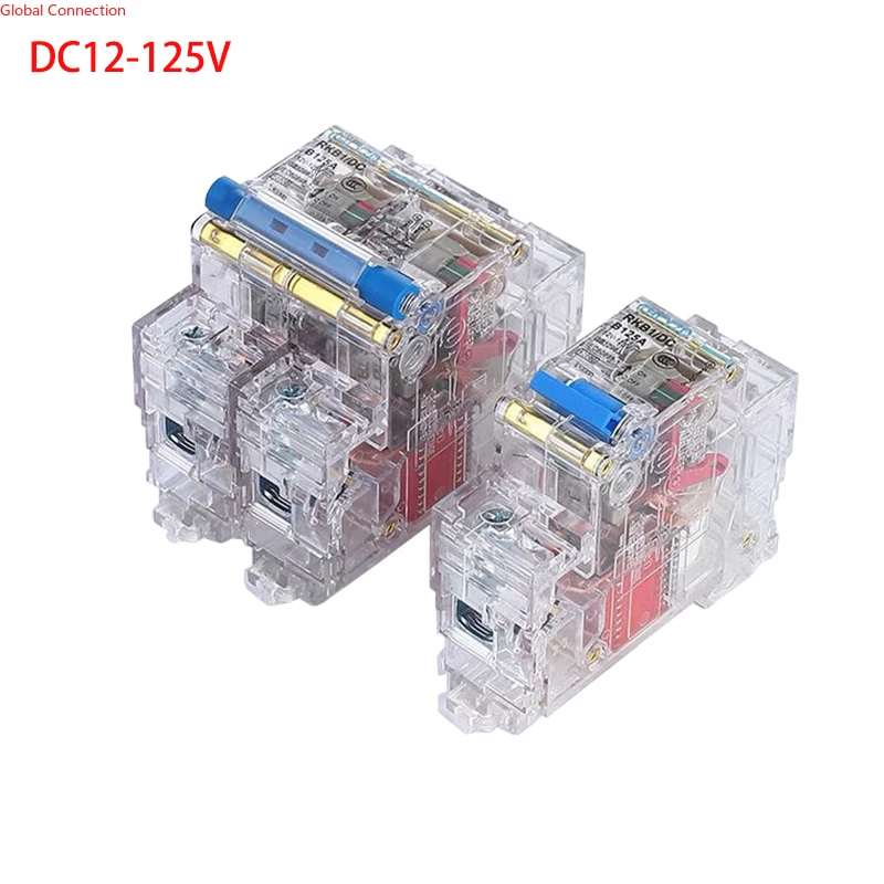 12V 24V 48V 60V 72V Transparent DC Circuit Breaker 80A 100A 125A Short Circuit Protection Switch for e-bike Scooter Solar