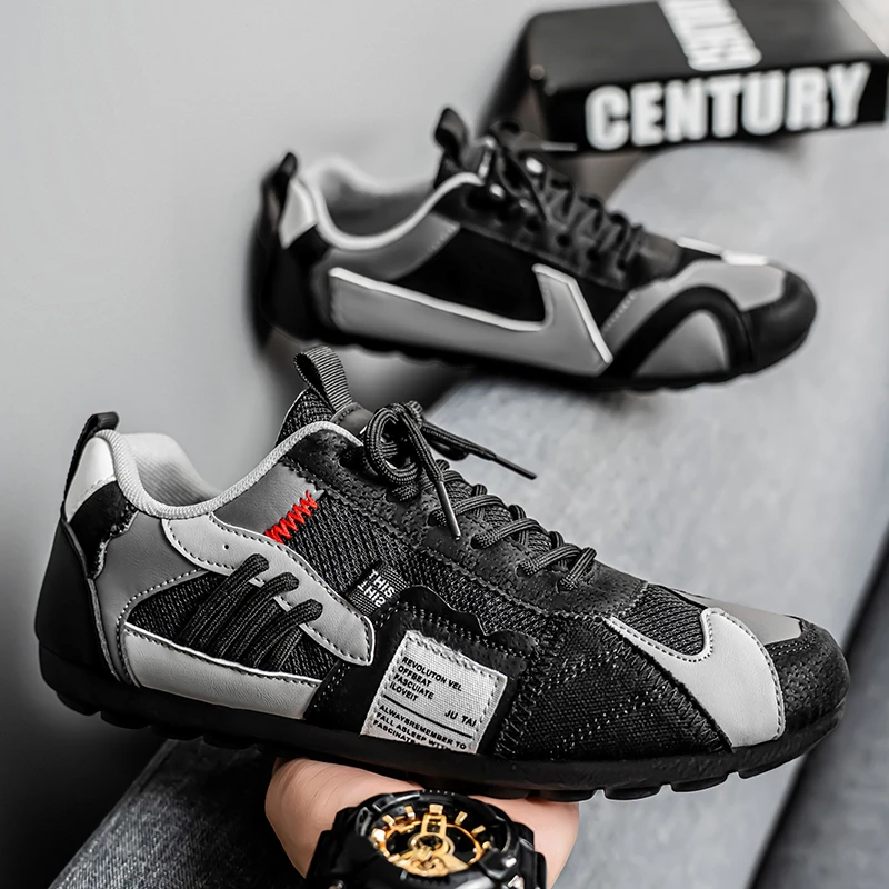 SMVP Chaussures basses en maille pour homme