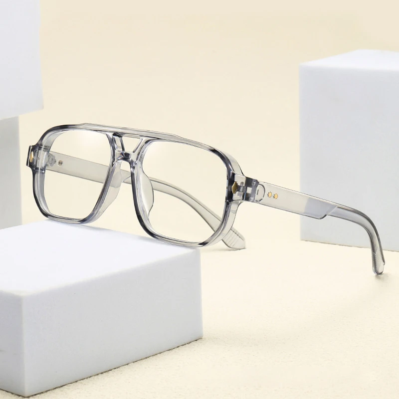 Square Frame Eyeglasses, Trendy Vision Glasses