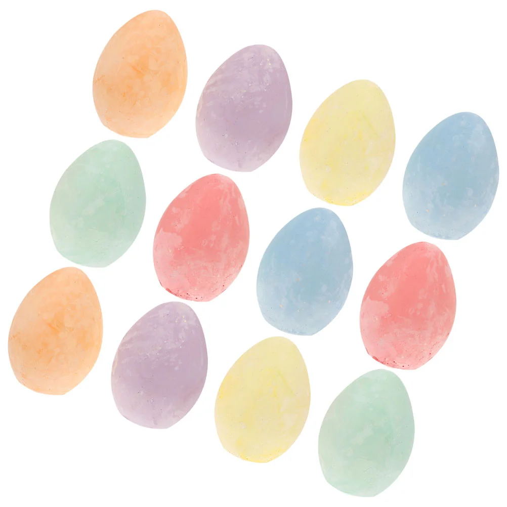 Egg Chalk Easter Themed Chalks Colored Chalkboard Practical Colorful Little Friend Eggs-Shaped for Kids Toddlers Toys